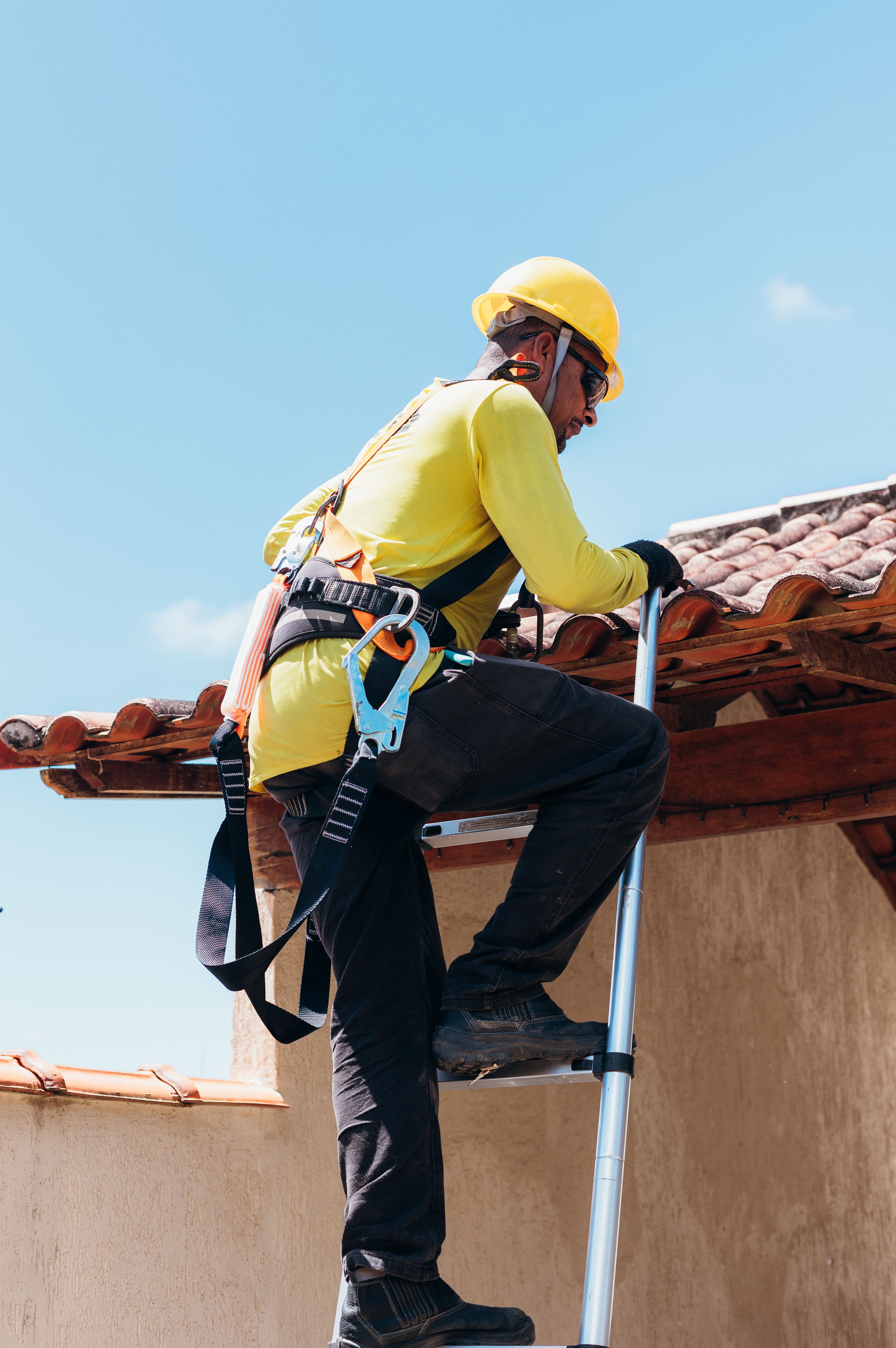 Commercial photography documenting a skilled trades professional at work
